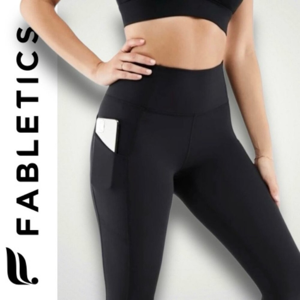 Fabletics NEW Oasis PureLuxe High-Waisted Black P… - image 5